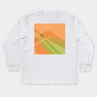 orange green gradient Kids Long Sleeve T-Shirt